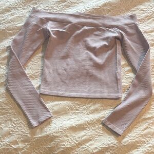 Aeropostale Lavender Off-Shoulder Top